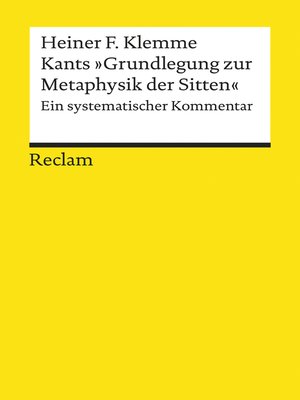 cover image of Kants "Grundlegung zur Metaphysik der Sitten"
